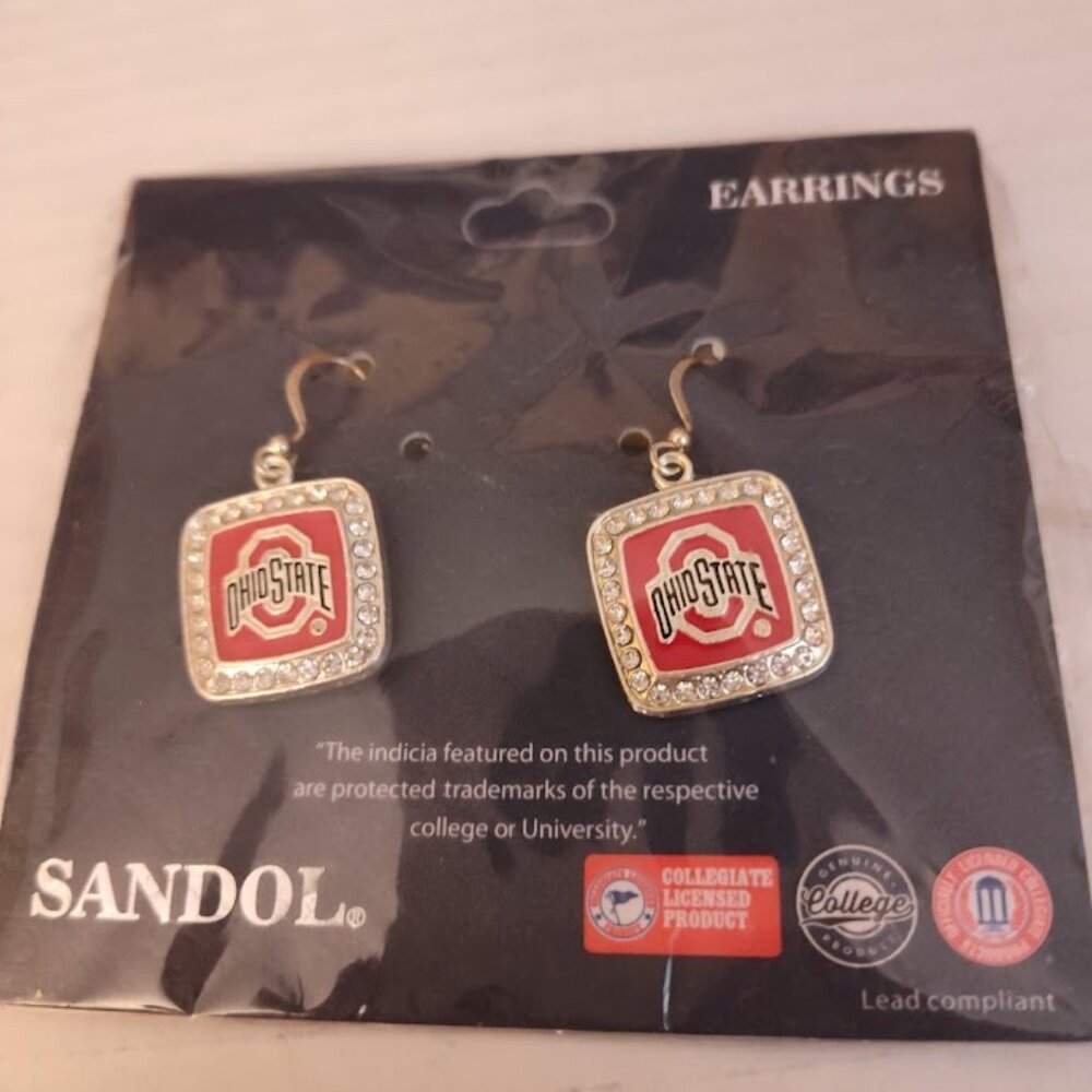 Ohio State Earrings New